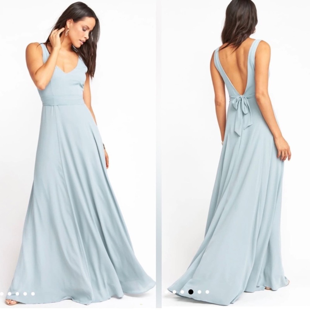 Show Me Your MuMu Light Blue Maxi Dress